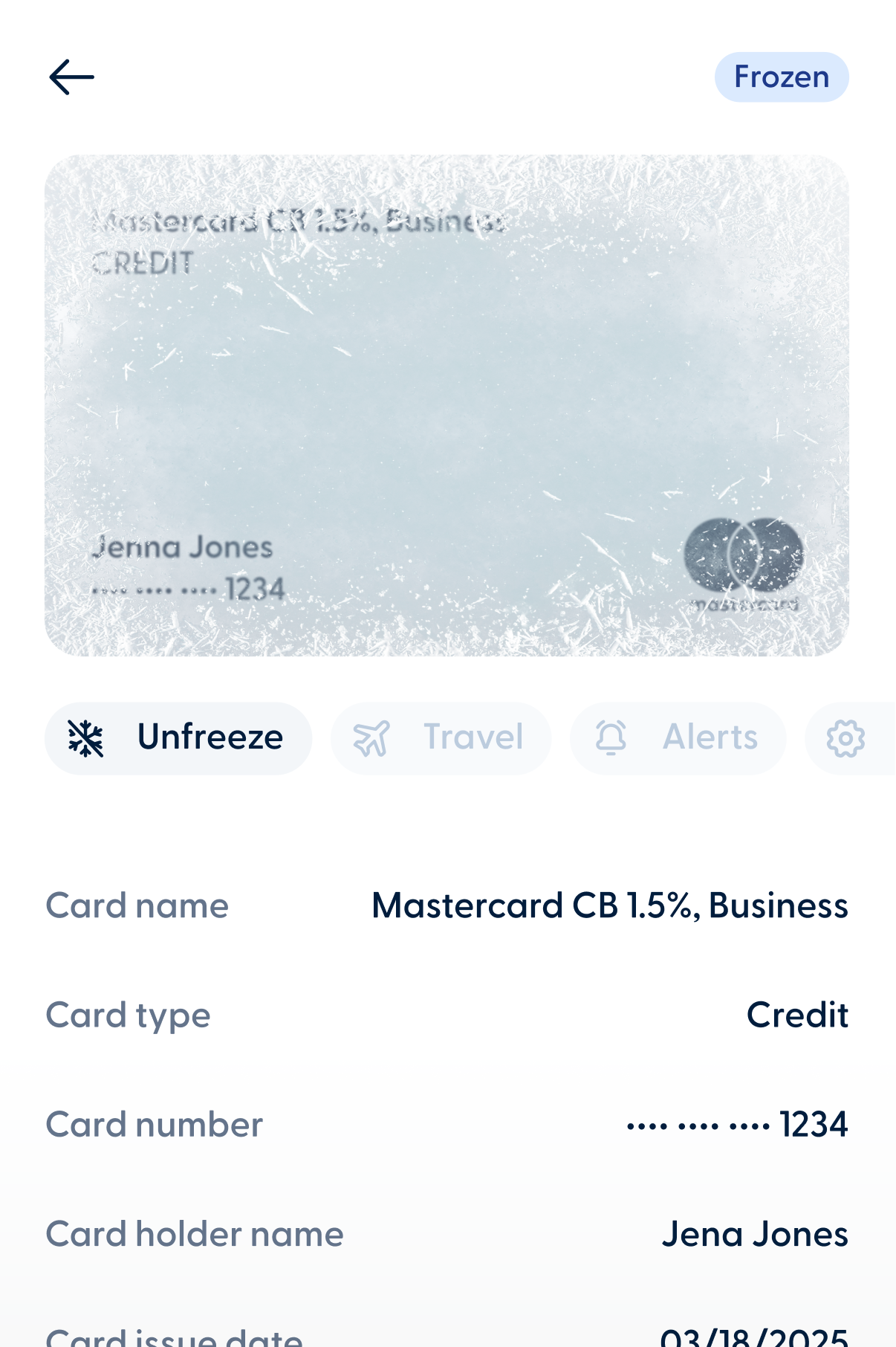 Quickly freeze or unfreeze.