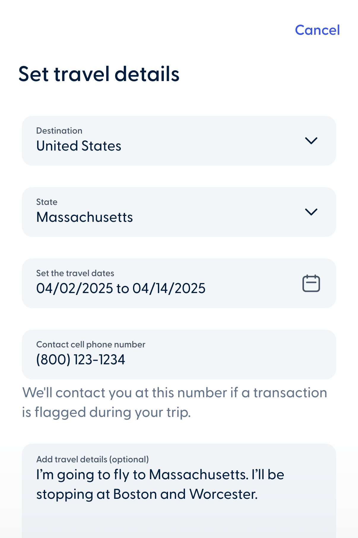 Travel without disruptions.