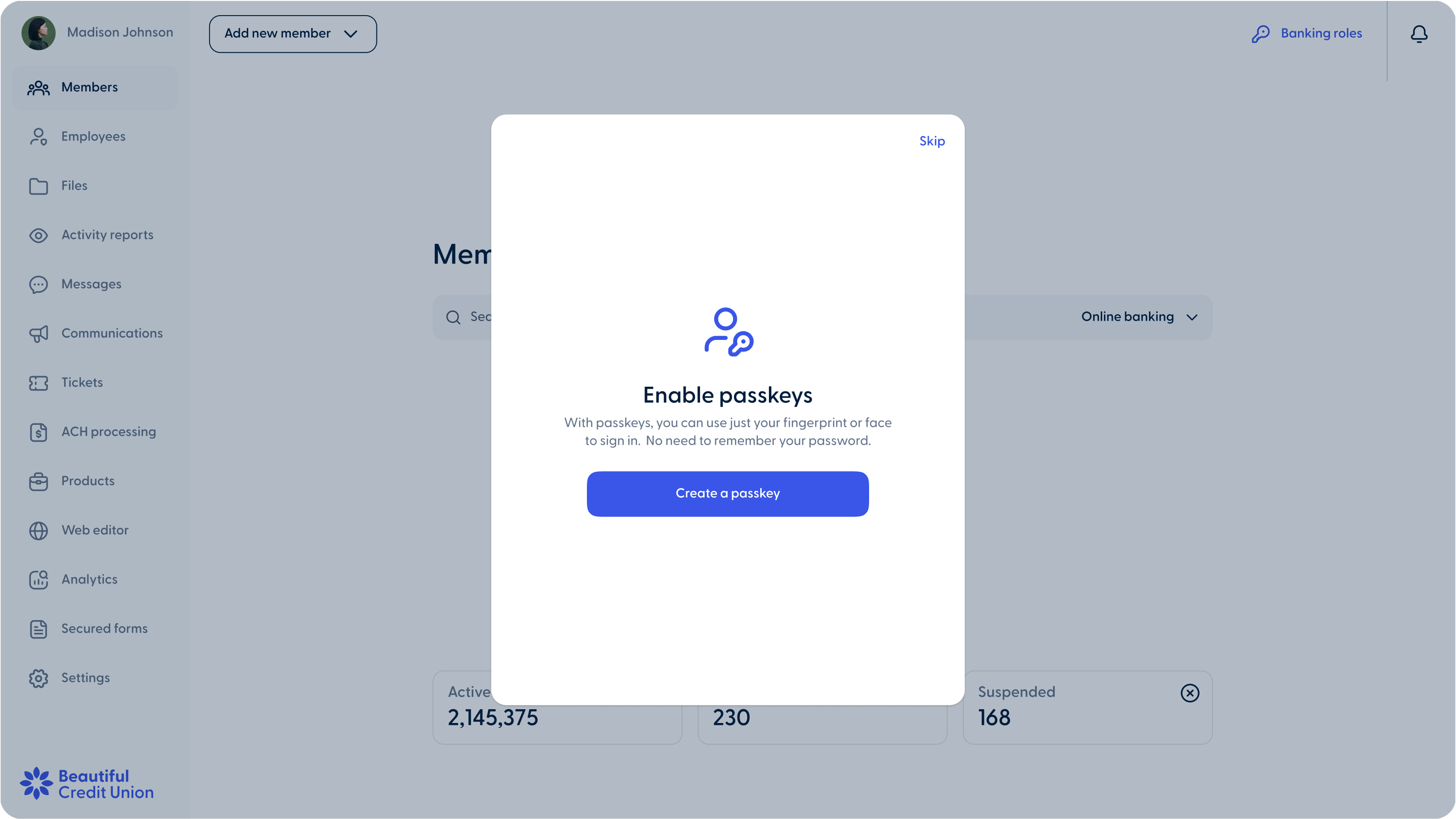 Magic New Passkey authentication 1