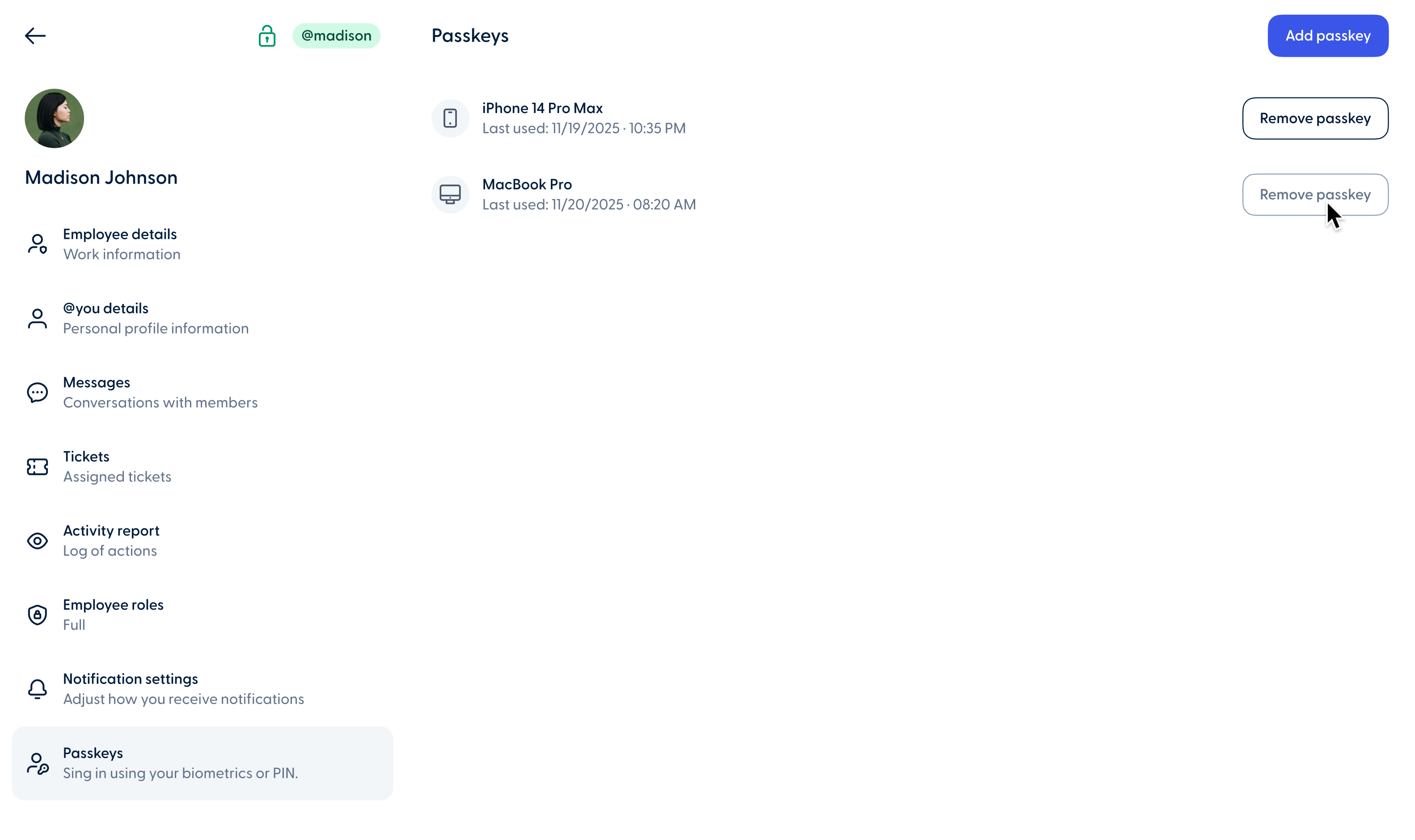 Magic New Passkey authentication 2