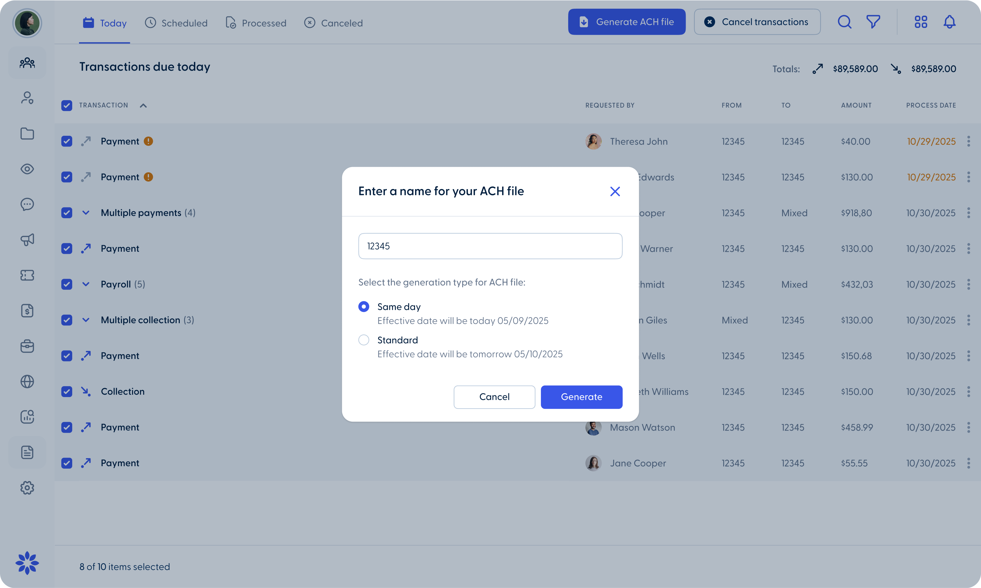 Magic New same‐day ACH settlement option