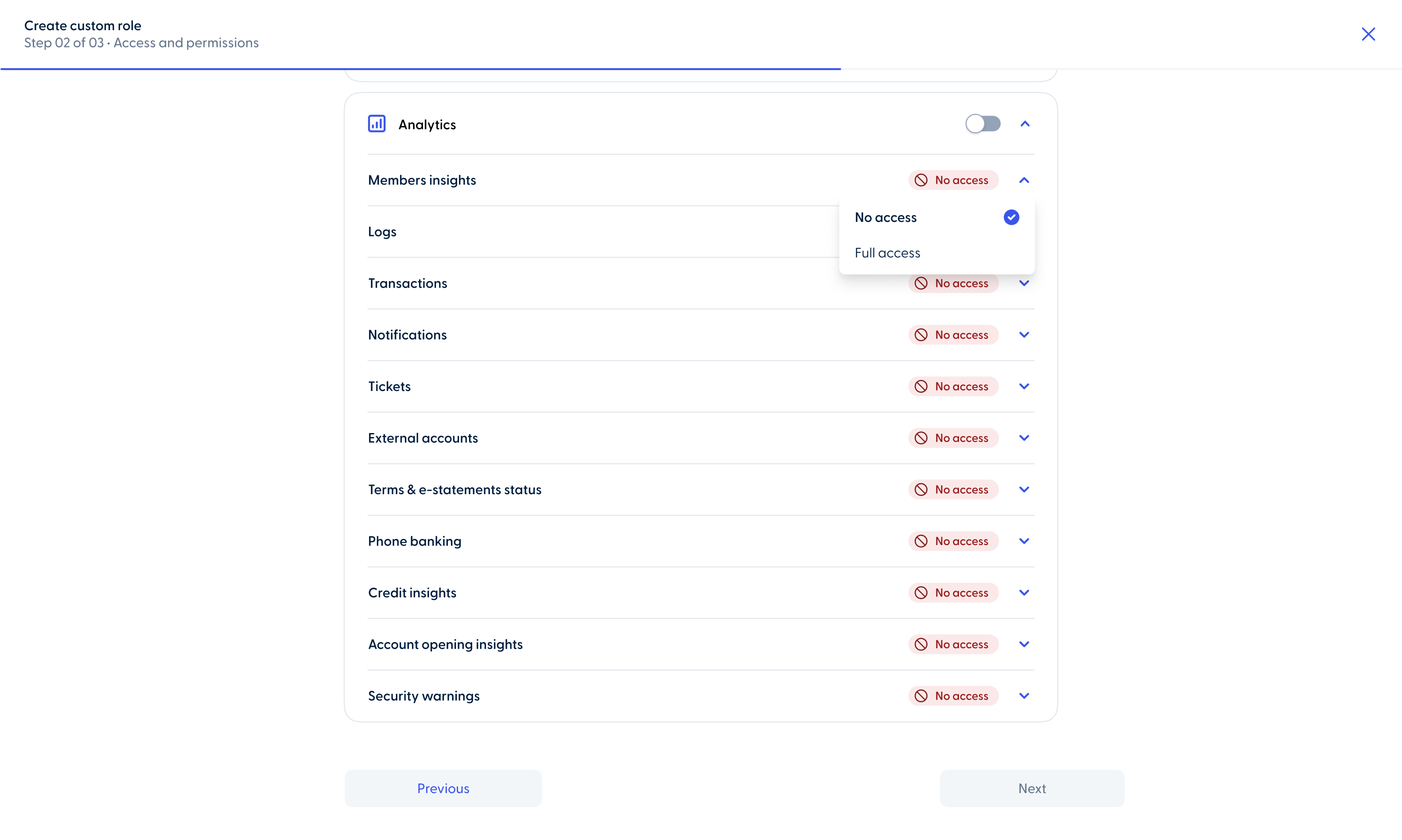 Magic Role-based access controls for the “Analytics” module