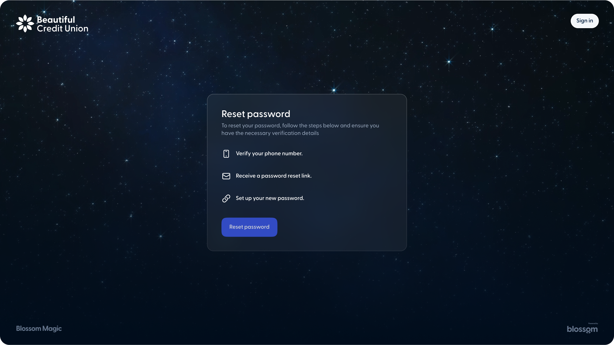 Updated design for the “Forgot password” process2