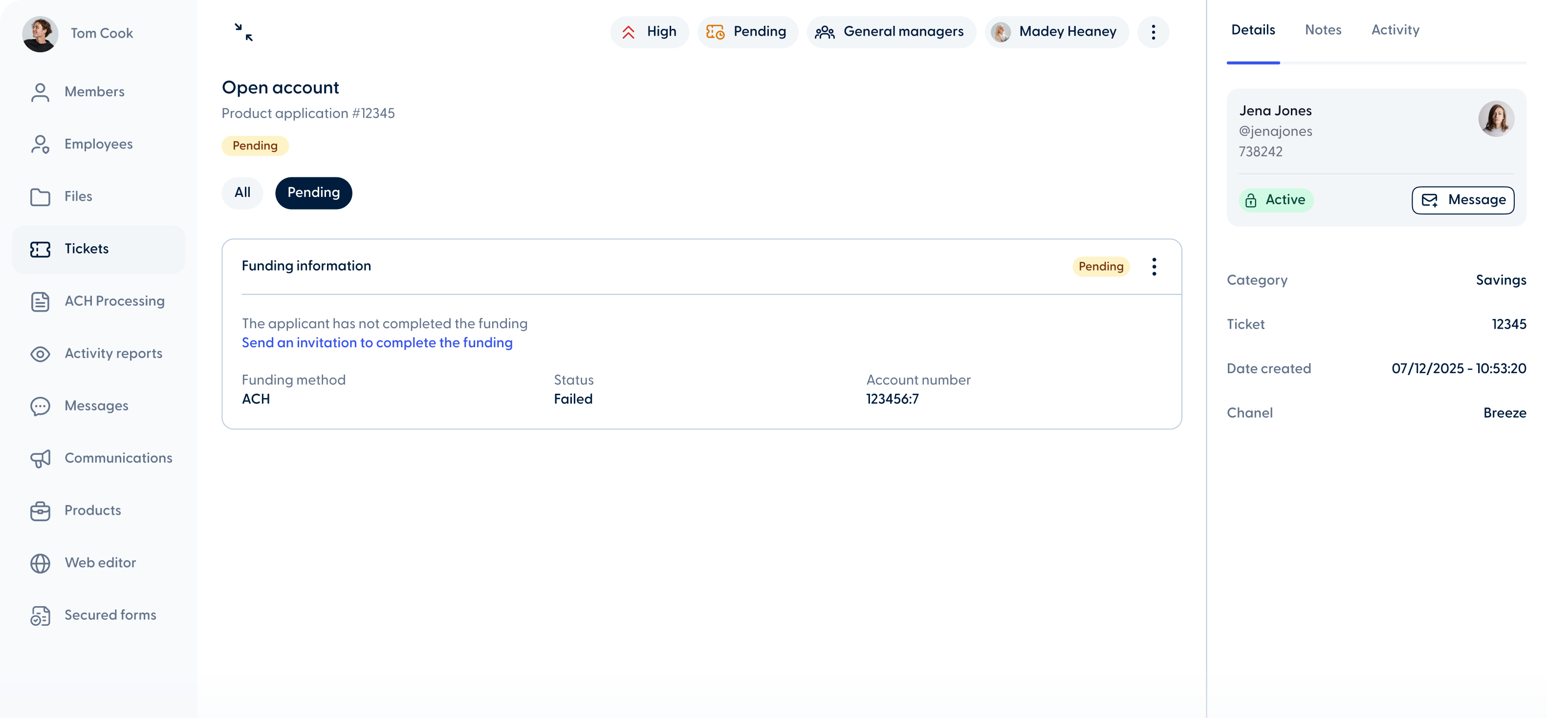 Product application ticket improvement 1