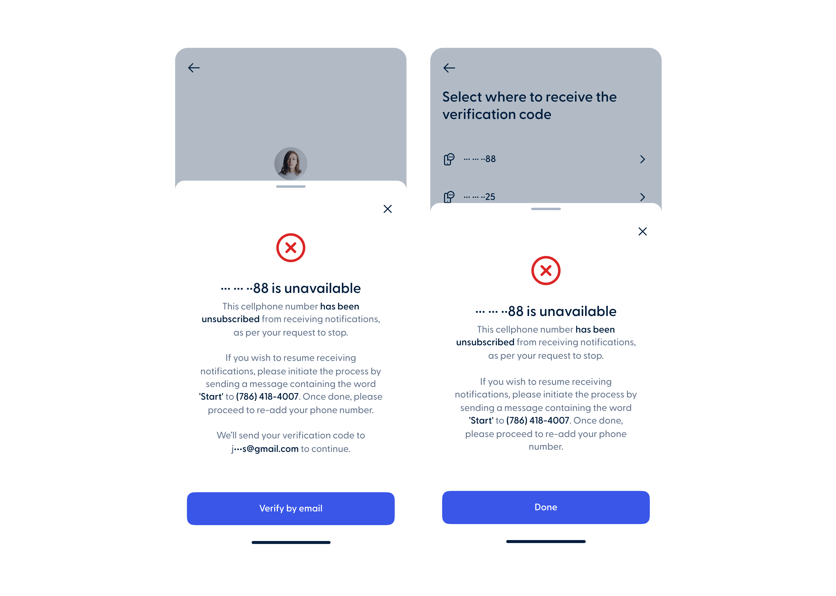 Sign-in process update for unsubscribed mobile numbers - Mobile
